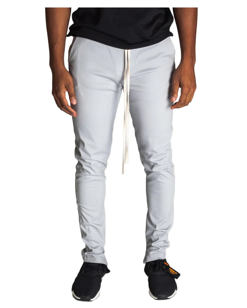 KDNK ANKLE ZIP TRACK PANTS 'Lt Grey'