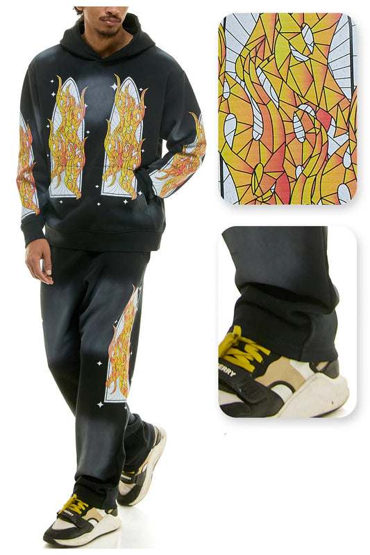 KDNK FLAME WINDOW SET 'Black'