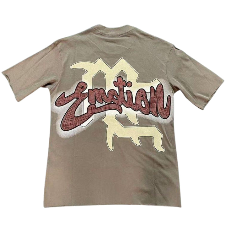 Mixed Emotions Brown 'Rhinestone' Tee