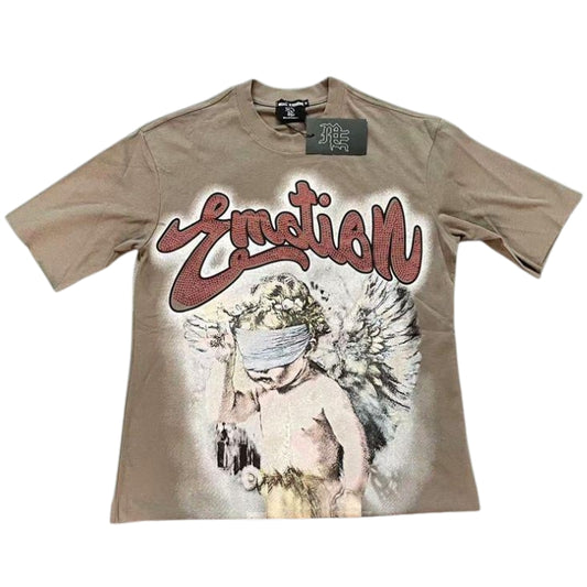 Mixed Emotions Brown 'Rhinestone' Tee