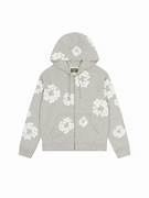 Denim Tears Grey Zip Up Hoodie
