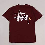 Basic Stussy Tee Wine