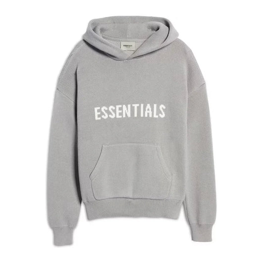 Essential Hoodie Knit Cement