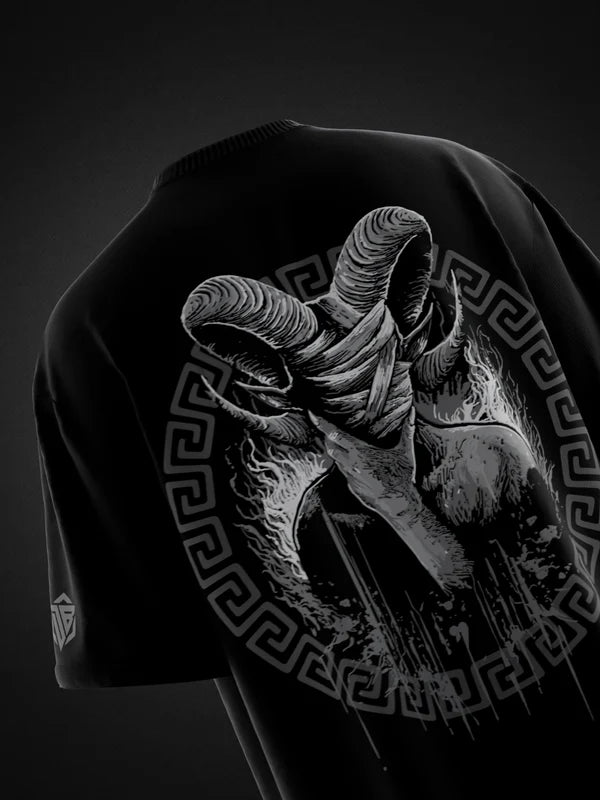 Dark Buck Signature 3D Puff Oversized Tee