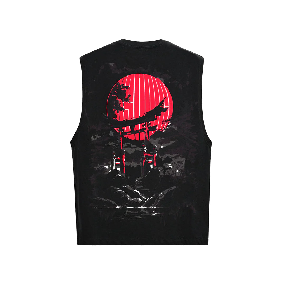 Instinct First The Temple Sleeveless Black Tee