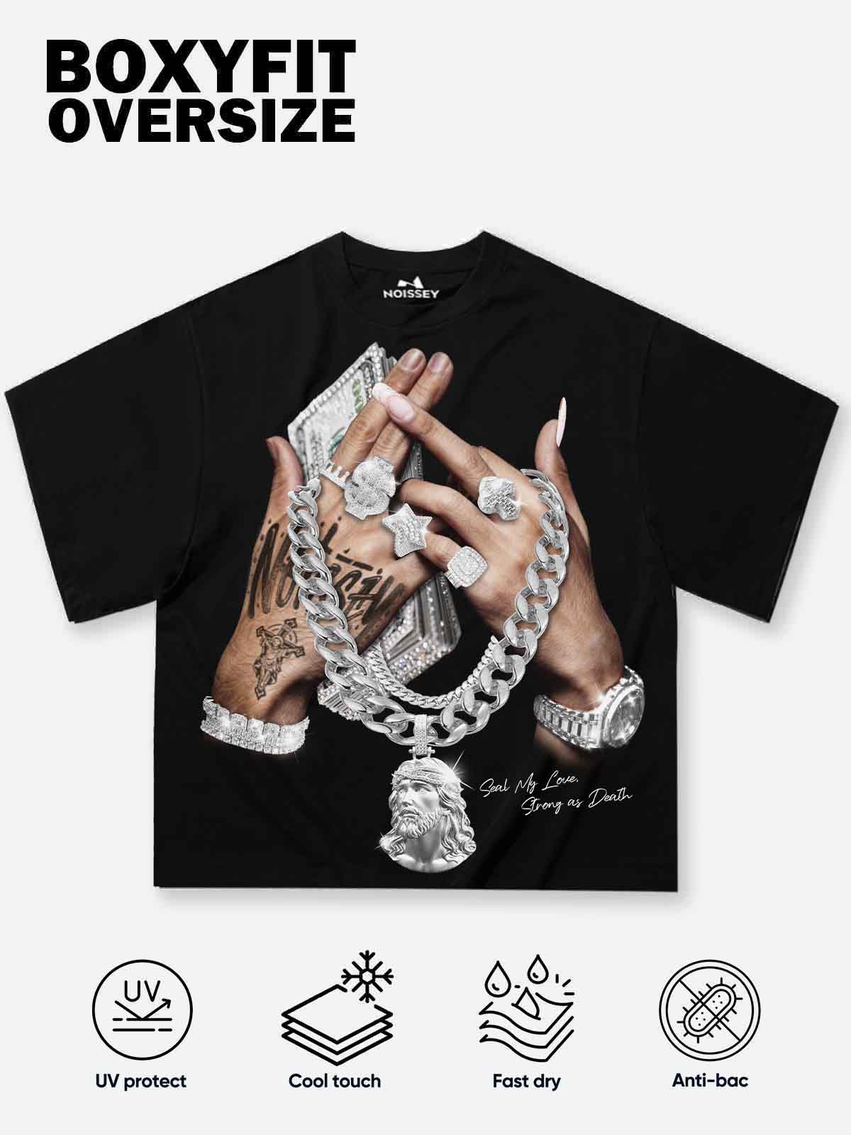 Seal My Love, Strong as Death Boxy Oversized T-shirt