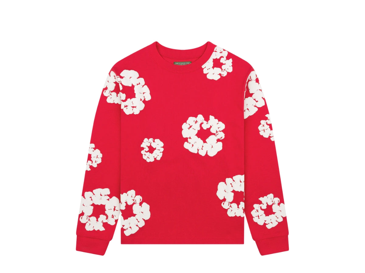 Denim tears long sleeve Red