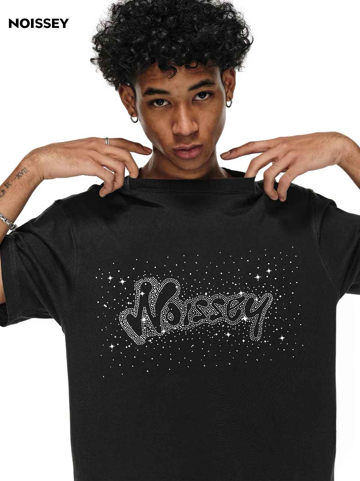 NOISSEY Diamond Logo High-Quality Print 350g T-shirt