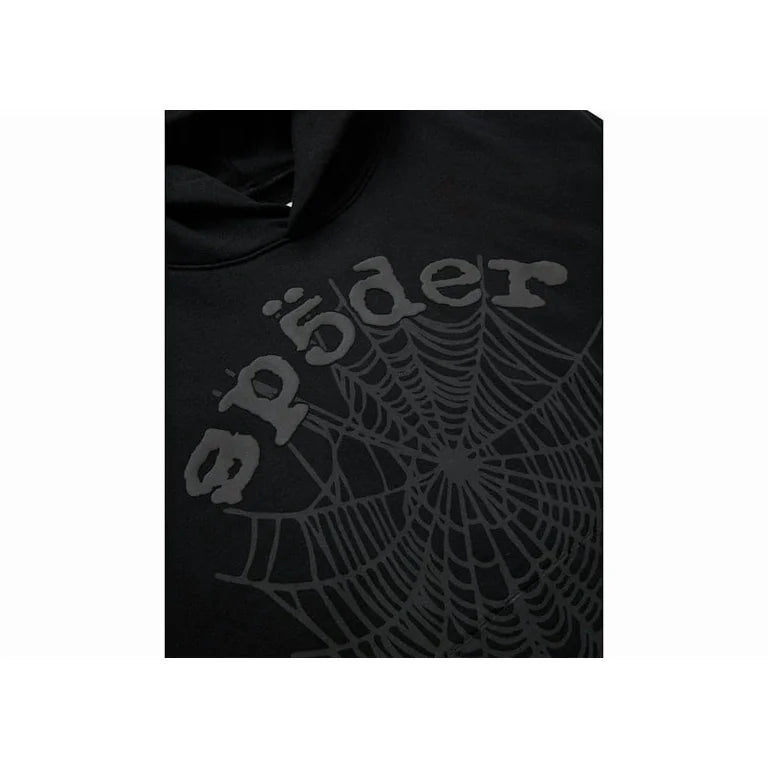 Sp5der Hoodie Black on Black