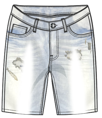Roar Denim DENIM SHORTS 'LT Sand Blue'