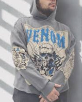 Rebel Minds Venom Hoodie 'Grey'