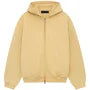 Fear of God Essentials Heavy Fleece Full Zip Hoodie 'Amber Yellow'