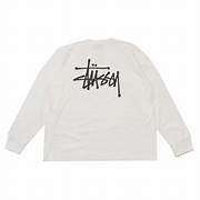 Basic Stussy LS Tee White